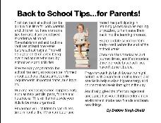 Back to School Tips